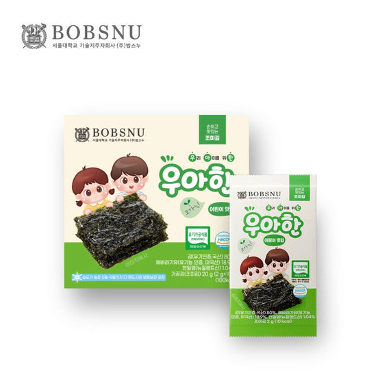 BOBSNU 우아한 어린이김 Organic Kids Seasoned Seaweed
