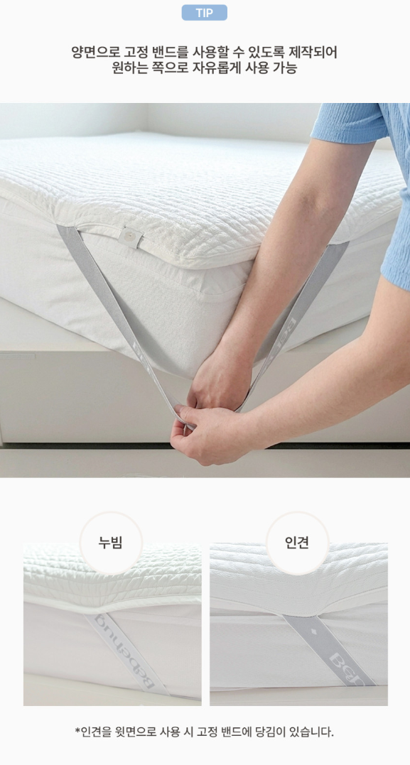 BEBEHUG Quilted Cotton Reversible Bed Pad