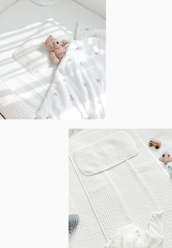 BEBEHUG Quilted Cotton Reversible Bed Pad