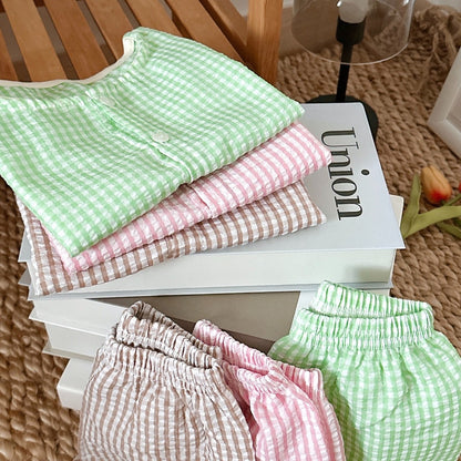 Milky Cardigan & Shorts Set