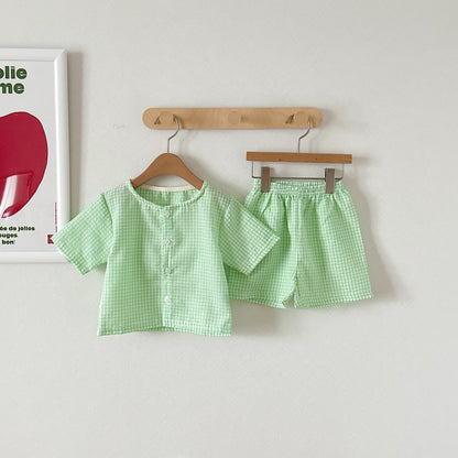 Milky Cardigan & Shorts Set