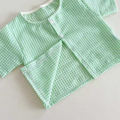 Milky Cardigan & Shorts Set