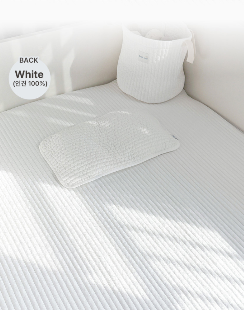BEBEHUG Quilted Cotton Reversible Bed Pad