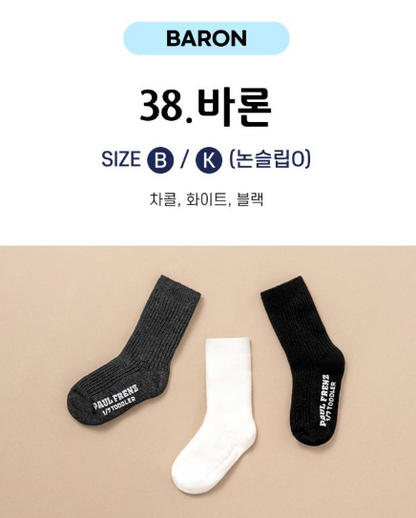 Paulfrenz Baby size Socks 폴프렌즈 유아양말 3pc (~6/14)
