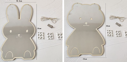 Miro Rabbit & Bear Acrylic Mirror