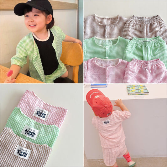 Milky Cardigan & Shorts Set