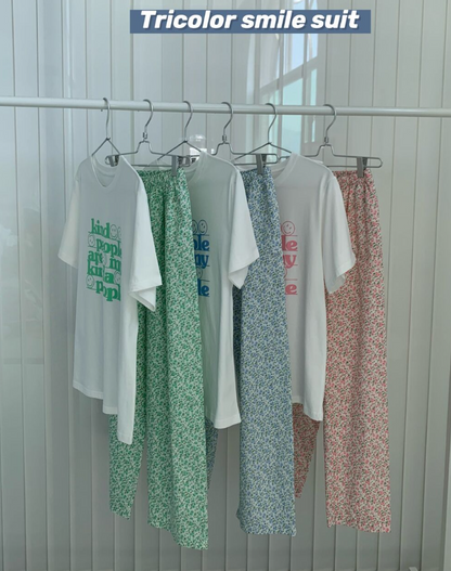 🌸 스마일 플라워 홈웨어 세트