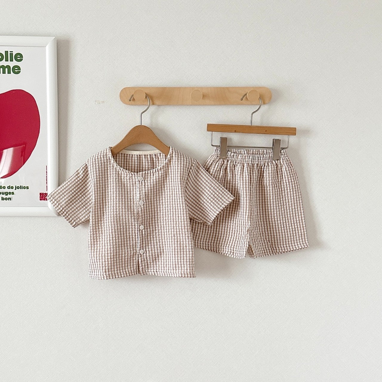 Milky Cardigan & Shorts Set