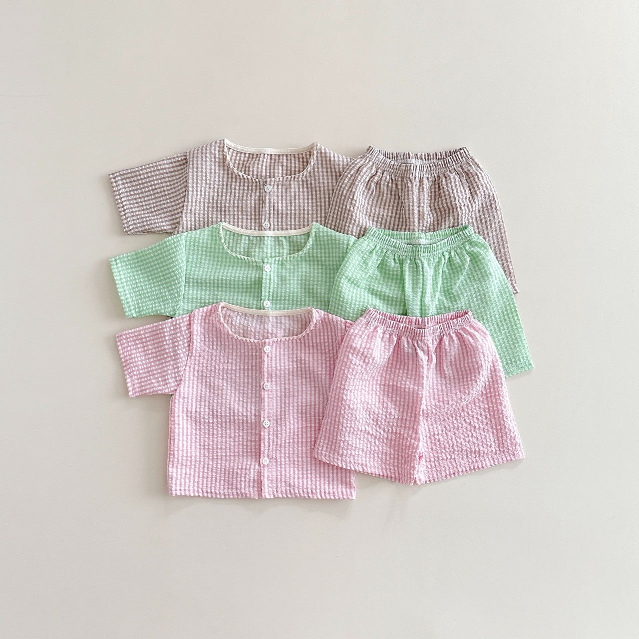 Milky Cardigan & Shorts Set