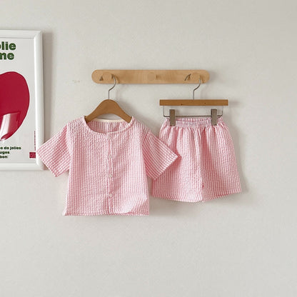 Milky Cardigan & Shorts Set