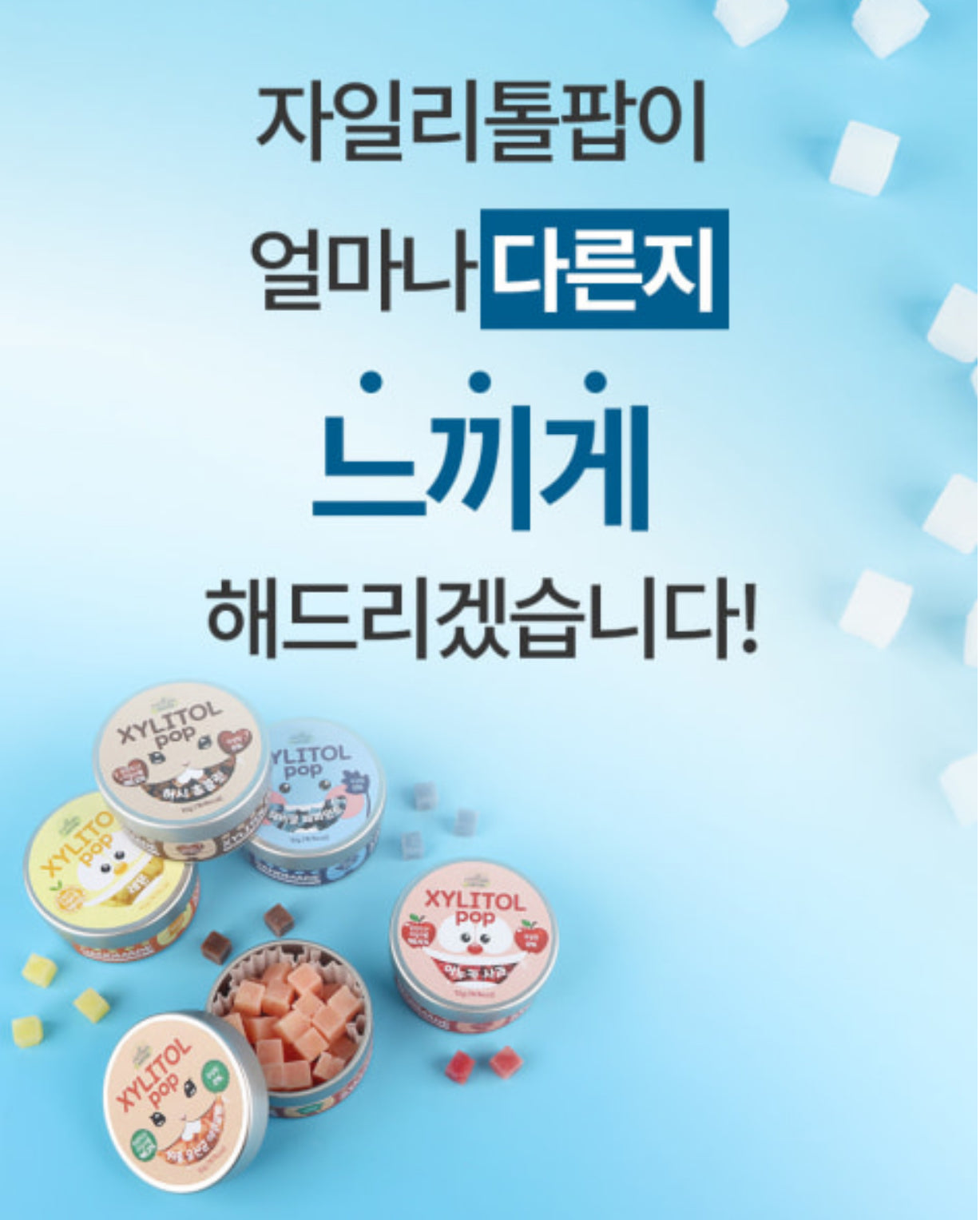 Handmade Xylitol Pop Candy (Tin case 70g)