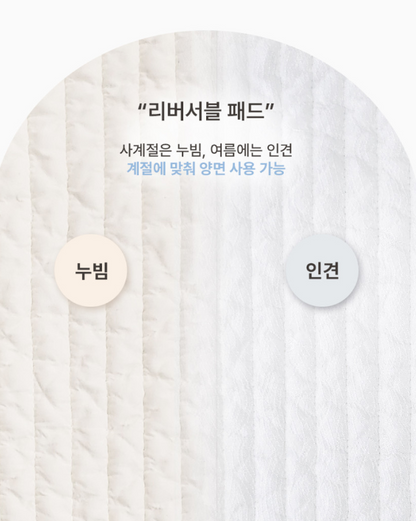 BEBEHUG Quilted Cotton Reversible Bed Pad