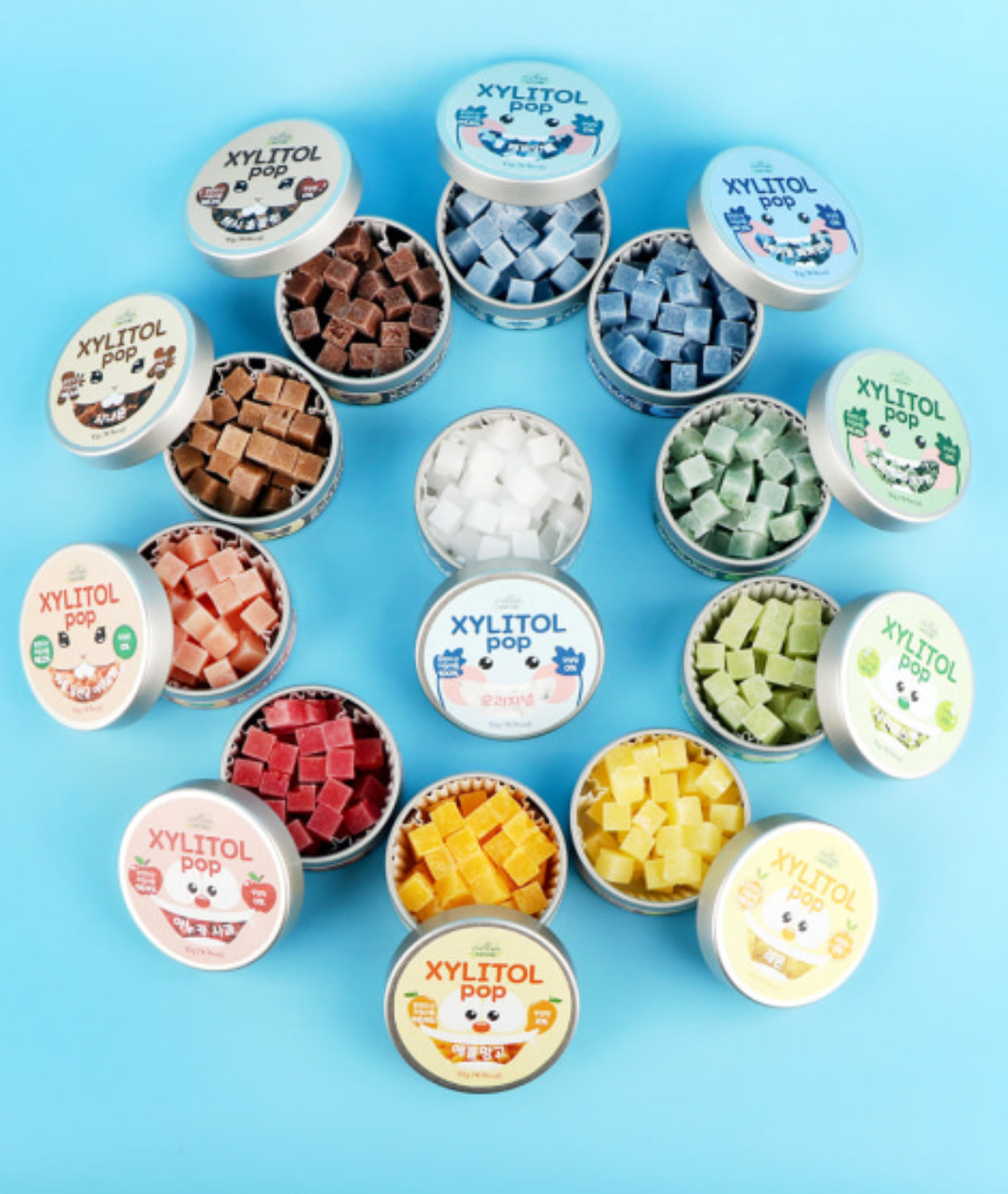 Handmade Xylitol Pop Candy (Tin case 70g)