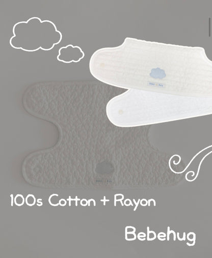 BEBEHUG Reversible Baby Carrier Bib Pad
