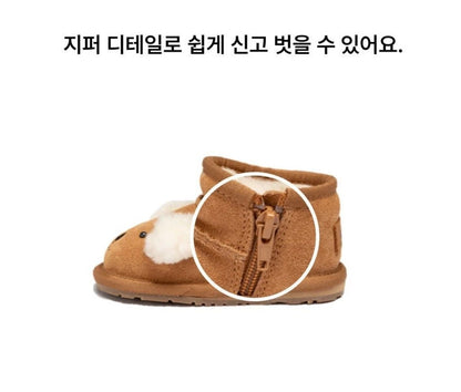 OB993K 키즈(토들러) 코알라 워커 짚 부츠