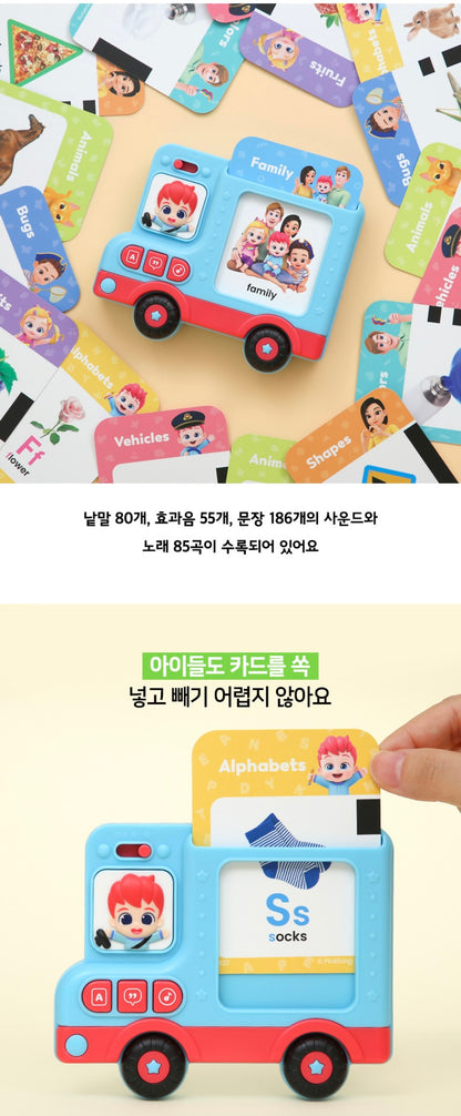 Pinkfong Bebefinn English Card Bus