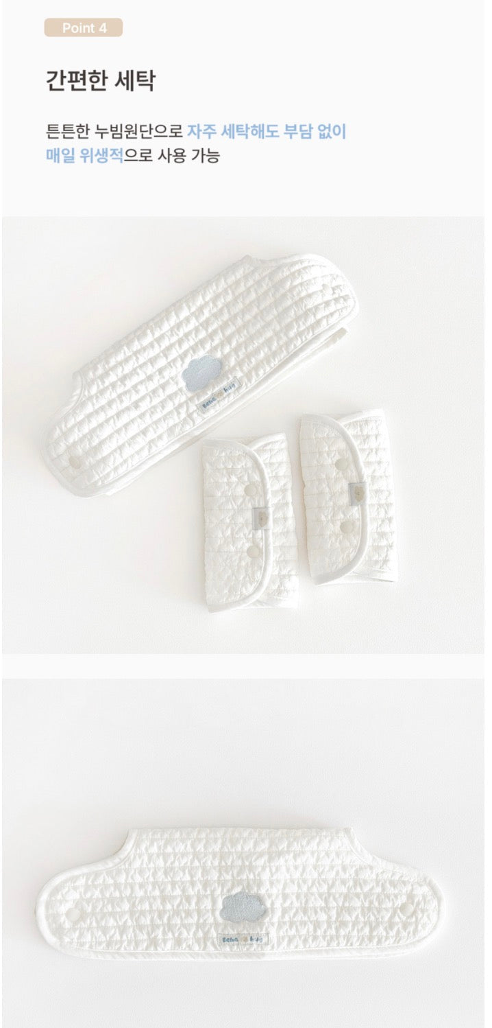 BEBEHUG Reversible Baby Carrier Bib Pad