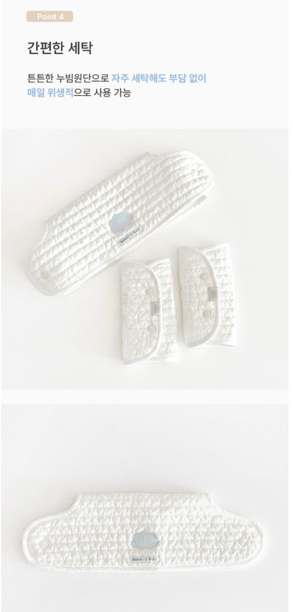 BEBEHUG Reversible Baby Carrier Bib Pad
