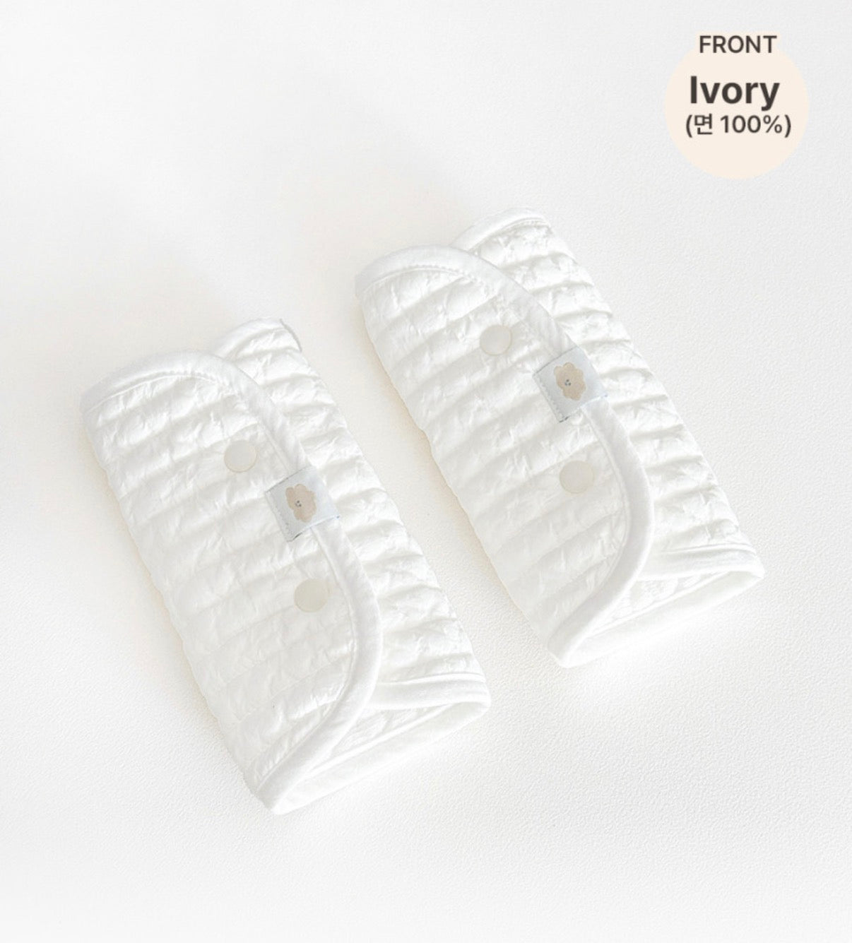 BEBEHUG Reversible Cotton & Rayon Baby Carrier Drool bib