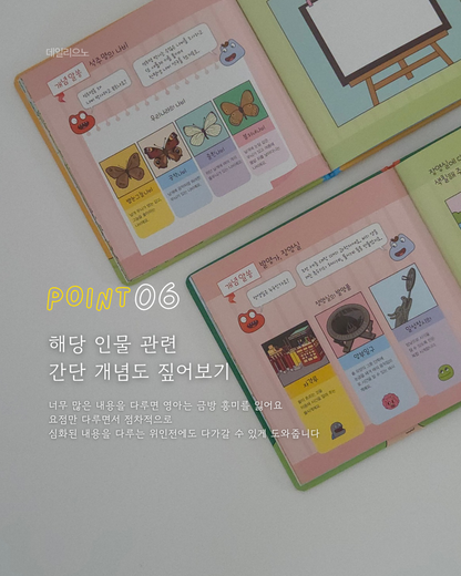 대발이 병풍 Daebali Folding Learning Chart &  Scientist  Storybook