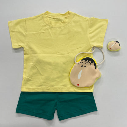 짱구SHIN Color Block Outfit Set