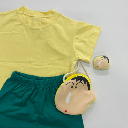 짱구SHIN Color Block Outfit Set