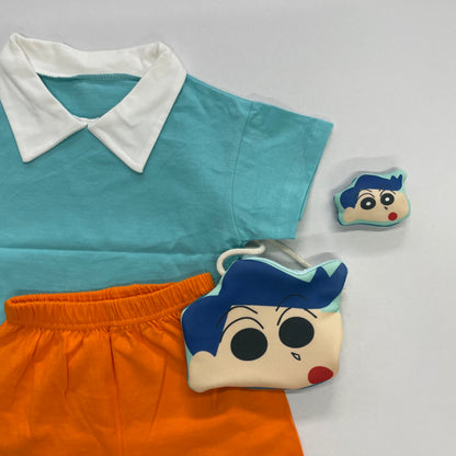 짱구SHIN Color Block Outfit Set