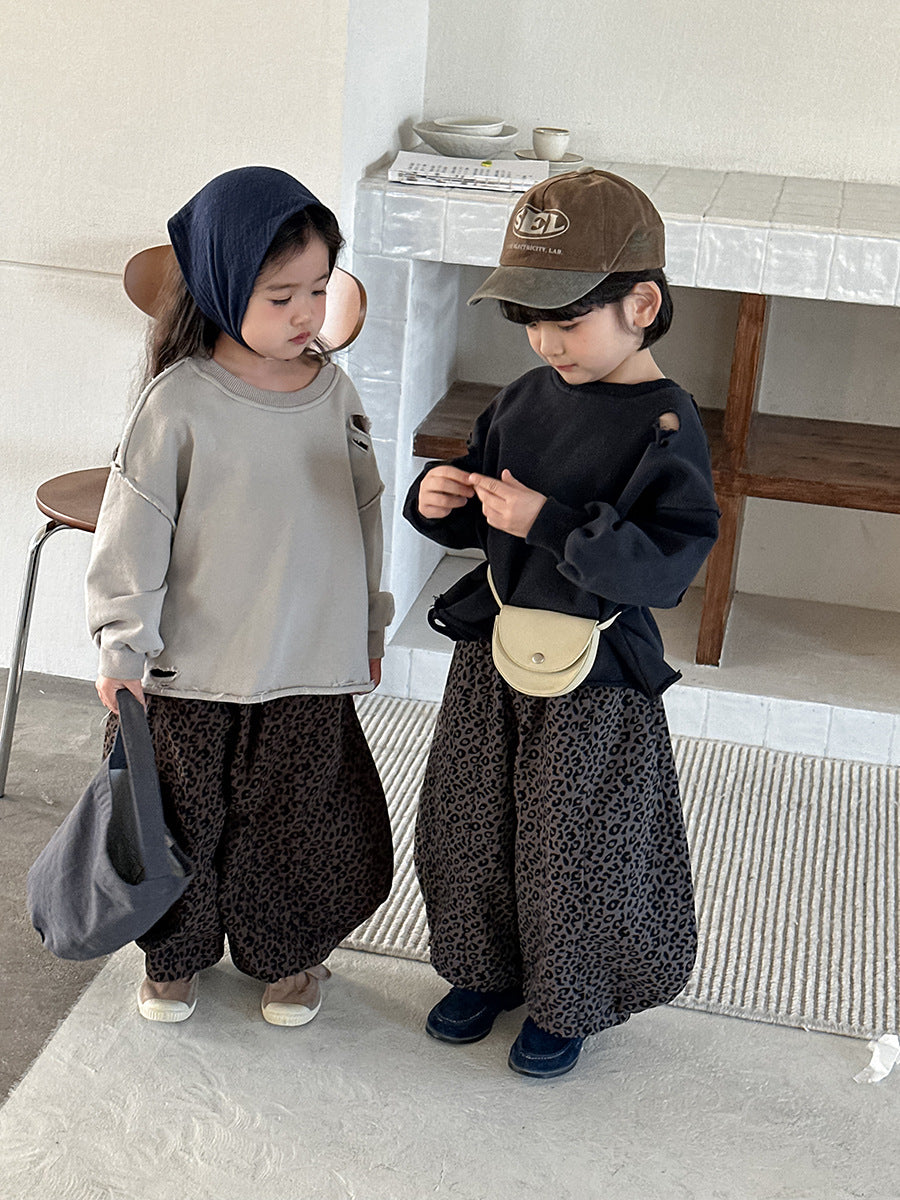 Kids Leopard Balloon Pants ~8/25