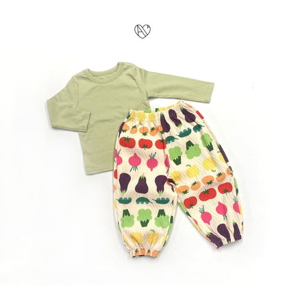 AllyouBebe Sorona Pleated Kids Pants & Modal T-Shirt~8/30
