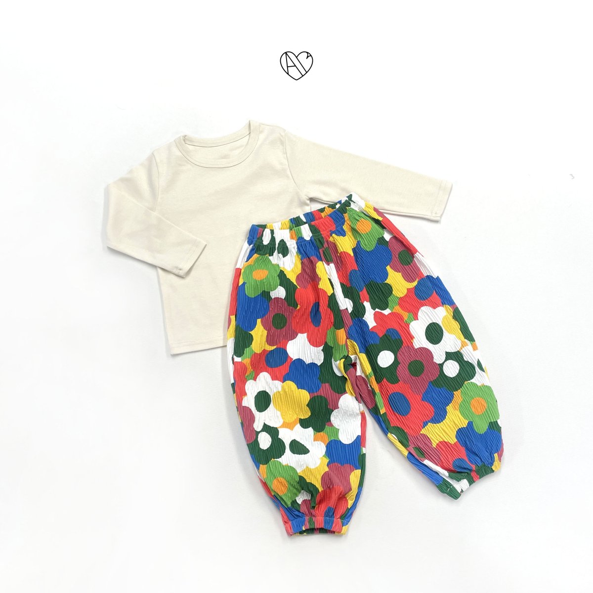 AllyouBebe Sorona Pleated Kids Pants & Modal T-Shirt~8/30