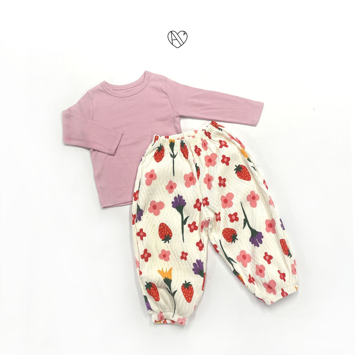 AllyouBebe Sorona Pleated Kids Pants & Modal T-Shirt~8/30